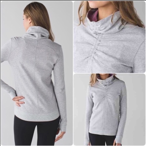 lululemon athletica Tops - Lululemon Athletica reversible cowl neck sweater 6